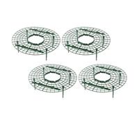 Angoily Support pour Fraisiers et Plantes Grimpantes en Plastique Vert Lot de 4 Pièces Étagère pour Jardinage en Pot Protection Récolte Support Balcon et Culture Potagère
