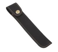 Angoily Support pour Stylo Simple Portable Stylo Plume Ancien Porte- en Cuir Pochette pour Simple étui pour étui à Manche Pochette en Cuir plumier Black
