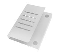 Angoily Support Suspendu Blanc pour Ordinateur Portable avec Pince sans Perçage, Rack de Refroidissement en Métal pour Bureau, Organiseur de Rangement Latéral pour Câbles et Accessoires,