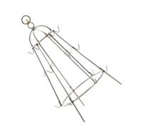 Angoily Support Suspendu pour Barbecue en Acier Inoxydable Petite Taille avec Crochet Grille de Cuisson pour Aliments pour Camping et Pique-Niques Accessoire Extérieur Solide et