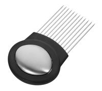 Angoily Support Trancheuse Oignons Acier Inoxydable avec Poignée Antidérapante Porte Tranche Légumes Pratique pour Cuisine Outil de Découpe Stable pour Oignons et Citron
