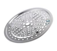 Angoily Support Vapeur en Acier Inoxydable 26 Cm, Grille Ronde Compatible Autocuiseur et Marmite, Panier Vapeur Solide pour Cuisson Saine de Légumes, Fruits de Mer et Raviolis