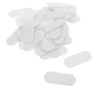 Angoily Supports en Feutrine Goutte d'Eau 5 CM Blanc 100 Pcs pour Pinces à Cheveux Artisanales Bricolage, Coussinets Solide Adaptés aux Barrettes Clips Femme, Accessoires Coiffure DIY