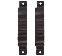 Angoily Supports pour Gouttière en Alliage D'aluminium 2 Pcs, Collier de Serrage 80x100 Mm, Sangle Métallique D'adaptation pour Tuyau en U, Fixation Résistante aux Intempéries