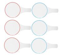 Angoily Tableau Blanc Effaçable à Sec Portable 15x25 Cm Tableau De Score Simple Face 6 Pièces Bleu Et Rouge Pour Vote Juges Compétitions