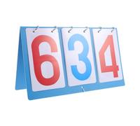 Angoily Tableau de Score Portable à Bascule 3 Chiffres en Plastique Robuste, Compteur de Score de Football, Tennis de Table et Basketball, Affichage Clair et Suspendu pour Compétition