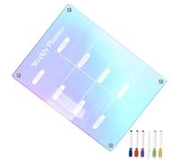 Angoily Tableau Magnétique Hebdomadaire Coloré Effaçable pour Frigo Planning Organisateur Aimanté Pratique pour Bureau et Maison Tableau Mémo Semainier Multifonction pour Étudiants et