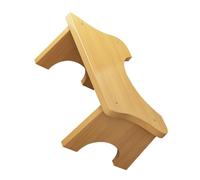 Angoily Tabouret de Salle de Bain en Bois de Bambou Naturel, Marchepied Antidérapant pour Toilettes, Taille Compacte Adaptée aux Adultes et Garçon et Filles, Siège Ergonomique pour Usage