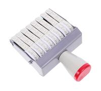 Angoily Tampon Date Rotatif Portable Chiffres Réglable Timbre Dateur pour Bureau Poinçon Numéros Facile à Utiliser et Transporter