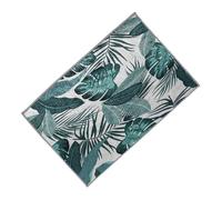 Angoily Tapis Carré Motif de Bananier Décoratif pour Chambre Salon Tapis de Sol Lavable et Réutilisable Design Tropical Pratique et Attrayant