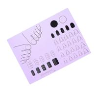 Angoily Tapis de Manucure Matériau Silicone Solide pour Ongles Acryliques en Silicone Outil D'apprentissage Pratique pour Formation Nail Art pour Entraînement et Pratique