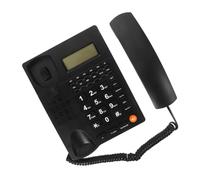Angoily Téléphone Filaire pour Seniors avec Grandes Touches Affichage de Lappelant Design Ergonomique pour Maison et Bureau Facile Dutilisation pour Personnes Âgées et Adolescents