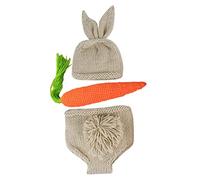 Angoily Tenues Lapin Séance Photo Accessoires Garçon Fille Chapeau Pantalon Première Session Photo Garçon Fille