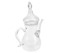 Angoily Théière Transparente en Verre Style Moyen- Décoratif 1000ml Infuseur Intégré pour Thé en Vrac et Infusion de Fleurs ou Café