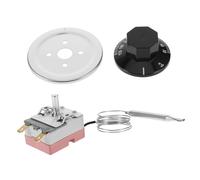 Angoily Thermostat pour Radiateur Électrique Plinthe Contrôle Précis 30-110°c, Interrupteur à Bouton Rotatif Réglable, Pièce de Rechange pour Chauffage D’appoint Appartement