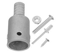 Angoily Tige D'Extension Pour Manche De Balai Embout Fileté Adaptateur Fileté Embouts De Rechange Pour Balai D'Aluminium Argenté