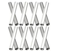 Angoily Tiges Chauffantes en Fer et Aluminium pour Électrolyseur D'eau, Lot de 16 Pièces Argentées, Remplacement Précis pour Camping-usage Industriel