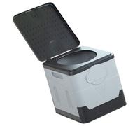 Angoily Toilettes Pliables Portables pour Voiture, Siège de Camping Pliant en PP Noir et Gris, Toilette d'urgence Légère et Compacte pour Voyage, Camping, Randonnée et Activités