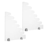 Angoily Transparent Acrylic Wall-mounted Knife Holder Scratch-resistant Display Rack For Compact Fruit And Tool Knives Space-saving Kitchen Storage Organizer