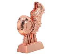 Angoily Trophée de Football Doré en Résine, Style Réaliste, Base Stable | Finition Plaquée Or, Gravure Fine et Détails Précis, pour Cérémonies de Fin D'année et Vitrines