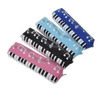 Angoily Trousse À Crayons 4 Pièces Trousse À Crayons Simple Et Créative Pochette pour Fournitures Scolaires De Musique Trousse À Crayons pour Étudiants De Rangement pour Stylos