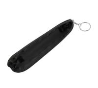 Angoily Trousse à Crayons Petite Taille en PU Gris pour Femmes, Pochette Fine Fermeture Éclair, Étui de Voyage Compact, Paquet à Fournitures Scolaires Pratique pour Bureau