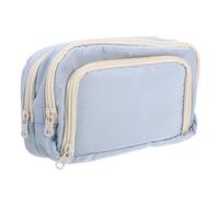 Angoily Trousse scolarisation Pencil Cases Sac à Crayons de Croquis Sac à Crayons pour Enfants papeteuse Partements PAPELERIE CURS CURS Polyester Ciel Bleu
