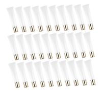 Angoily Tube à Lèvres Vide 15 ml Transparent Lot de 50 Tubes Cosmétiques Rechargeables en Plastique Embout Doré Étanche pour Gloss Lèvres et Maquillage de Voyage