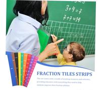 Angoily Tuiles de Fractions Magnétiques EVA Grand Format pour Apprentissage Mathématique des Élèves Outil Éducatif pour Compétences Arithmétique et Comprendre Fractions