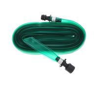 Angoily Tuyau d'Arrosage Plat Microporeux 10 M Vert en PVC, Irrigation Goutte-à-Goutte pour Potager, Jardin et Exploitation Agricole, Flexible Raccord 3/4 Pouce et Joint Étanche