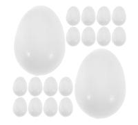 Angoily Œufs Factices en Plastique 24 Pcs, Petits Œufs Artificiels Réalistes 2,1 Cm pour Nichoirs de Perroquets, Conures, Calopsittes - Accessoires pour Élevage et Décoration de