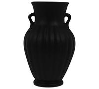 Angoily Vase Céramique Simple à Double Anse Décoration Maison et Bureau Pot à Fleurs Contemporain Design Mat et Pratique pour Fleurs Fraîches ou Séchées