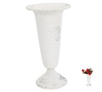 Angoily Vase Urne Métal Rétro Style Vintage pour Décoration de Table Pot de Fleurs Rustique Multipurpose Vase Fer Élégant pour Arrangements Floraux et Centres de Mariage