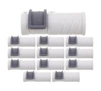 Angoily Verrouillage en Plastique Compatible Tige de Balai Lot de 12 Pièces Fixation sans Outil pour Manche de Balai pour Nettoyage à Domicile