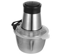 Angoily Viande Électrique 2l en Acier Inoxydable Double Vitesse, Mini Multifonction Cuisine Domestique, Sûr