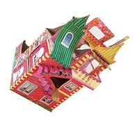 Angoily Villa Papier pour Offrandes Aux Ancêtres Maison Sacrificielle Traditionnelle pour Rites Funéraires et des Défunts Modèle Réaliste pour Festival Qingming
