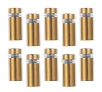 Angoily Vis Décorative en Acier Inoxydable Brossé Doré 12X25 MM Lot de 10 Pièces Vis D’Écartement pour Supports Muraux Fixation de Panneaux Acryliques et Cadres Photo Matériel de