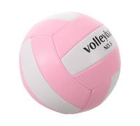 Angoily Volley-Ball de Plage Rose en PVC Texturé Taille Officielle 5 pour | Pompe Incluse, Toucher Doux et Contrôle Antidérapant, Gym et Extérieur
