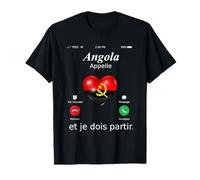 Angola Appelle Et Je Dois Partir Angola T-shirt Angola T-Shirt