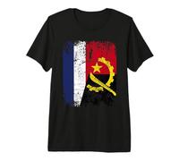 Angola France Drapeau DE L'AMITIÉ | Angola T-Shirt Haut de Gamme