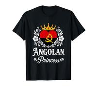 Angolan Princess Angola Flag Proud Angolan Girl T-Shirt Graphique avec Valeur