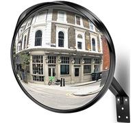 Angooni Miroir de sécurité 40 cm, Miroir convexe, Miroir de circulation convexe pour le garage et l'entrée, Assistant de stationnement (Supporte l'intérieur et l'extérieur)