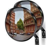 Angooni Rétroviseur convexe pour garage et allée, aide au stationnement, grand angle de vue réglable, miroir de sécurité incurvé (prend en charge l'intérieur et l'extérieur)