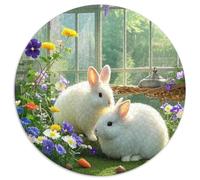 Angora Lapin 1000 Pièces Puzzle pour Adulte Jeu D'Intelligence Jeu Cadeau Unique Adultes Et Enfants Dès 14 Ans 1000pcs (67.5x67.5cm)