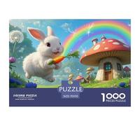 Angora Lapin1000 Pièces Puzzle À ThèmeAnimaux pour Adultes De Jeu pour Adultes Premium avec Défis Créativité Et CommeCadeau70x50cm/1000pcs