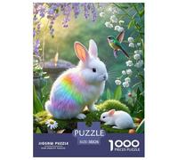 Angora LapinJigsaw Puzzles for Adults 1000 Piece Age 12+ for Adults Educhational Game Challenge Toy Beautiful Decoration for Aduits Kids38x26cm/1000pcs