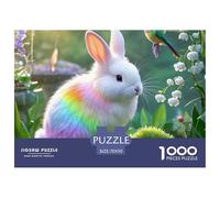Angora LapinJigsaw Puzzles for Adults 1000pcs Age 12+ for Adults Educational Games Home Beautiful Decoration Birthday Gifts70x50cm/1000pcs