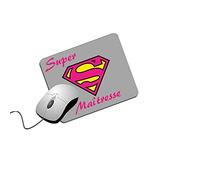 Angora Tapis de Souris Super Maîtresse - Idée Cadeau Originale pour Maîtresse d'école - Cadeau Kermesse