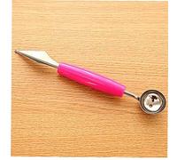 Angoter 2 en1 Double-tête Fruit Boule à découper Fruit Kiwi Scoop Baller Digger crème glacée cuillère Platter cuillère