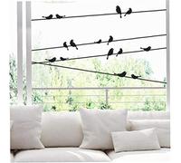 Angoter Mode Cage Vintage Branche Oiseaux Stickers muraux Amovibles Salon Stickers Mural Parlor Fenêtre Enfants Chambre Décoration d'intérieur